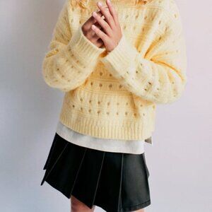 Zara Washed Faux Leather Skirt